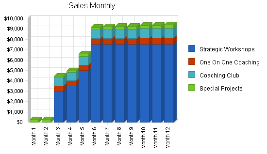 Management consulting business plan, strategy and implementation summary chart image