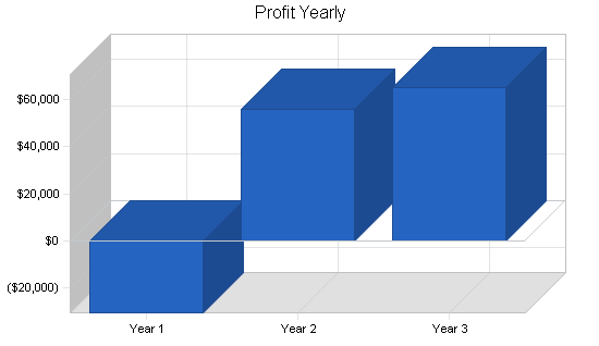 Wholesale bicycle distributor business plan, financial plan chart image