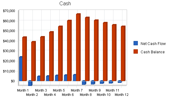 Franchise sandwich shop business plan, financial plan chart image