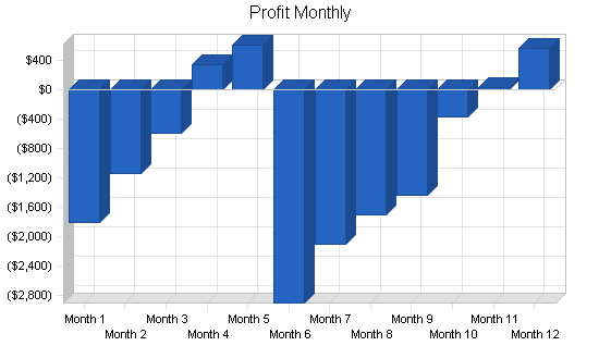 Human resources consulting business plan, financial plan chart image