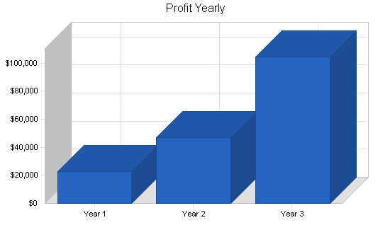 Marketing consulting business plan, financial plan chart image