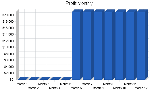 Music theater business plan, financial plan chart image