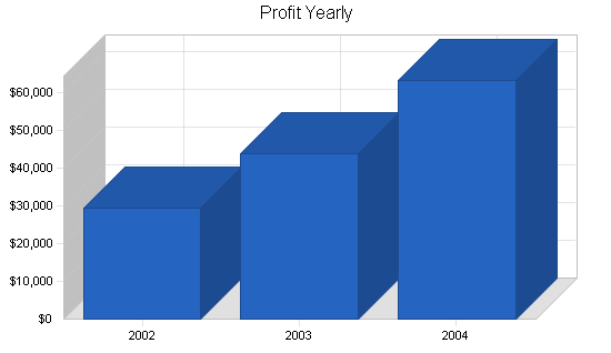 Airport shuttle business plan, financial plan chart image