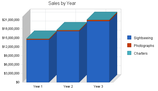 Sightseeing bus tours business plan, strategy and implementation summary chart image