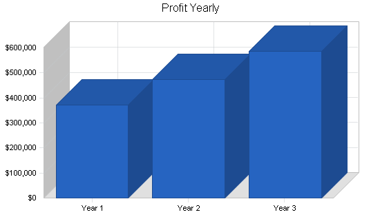 Nightclub saloon business plan, financial plan chart image