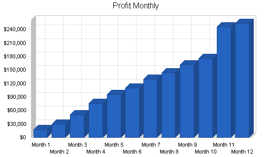 Asp software developer business plan, financial plan chart image