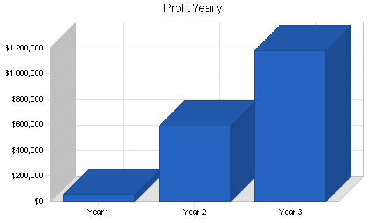 Steak buffet restaurant business plan, financial plan chart image