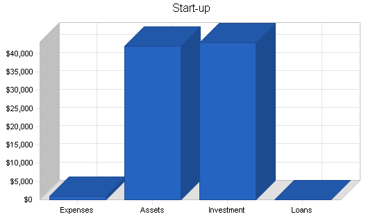 Graphic design business plan, company summary chart image