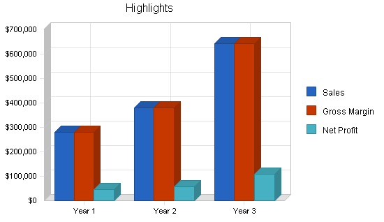 Computer programming business plan, executive summary chart image