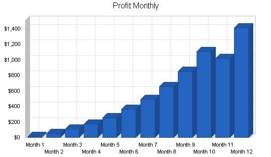 Sbp, educational website business plan, financial plan chart image