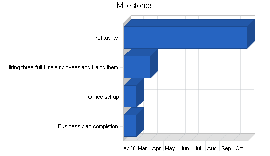 Construction repair business plan, strategy and implementation summary chart image