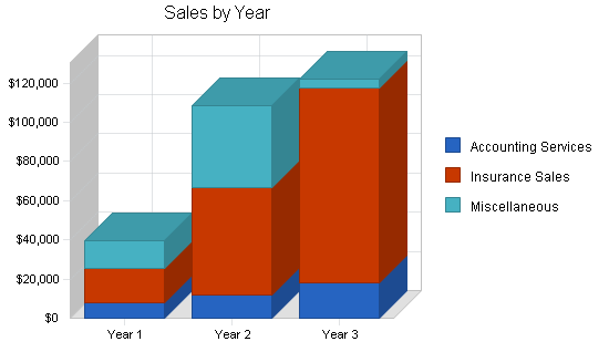 Insurance agency business plan, strategy and implementation summary chart image