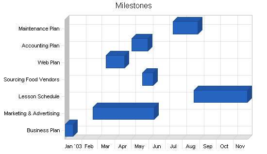 Golf driving range business plan, strategy and implementation summary chart image