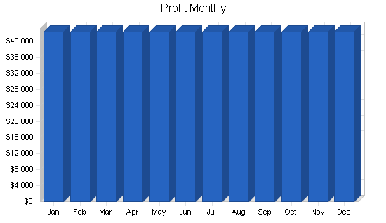 Diamond retailer business plan, financial plan chart image