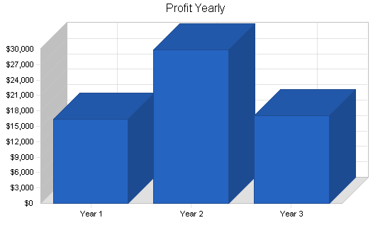 Automated accounting business plan, financial plan chart image