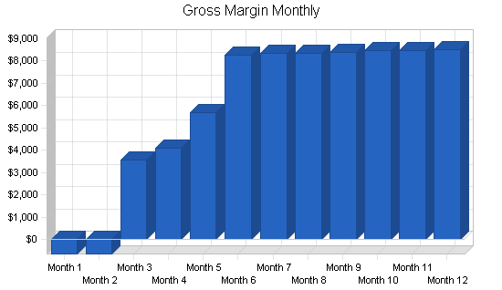 Management consulting business plan, financial plan chart image