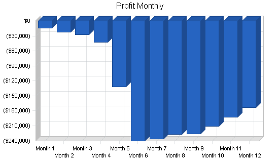 Investment website business plan, financial plan chart image