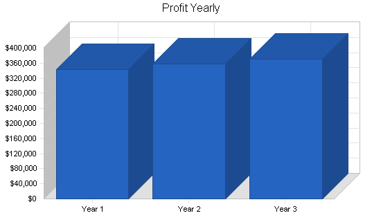 Maternity clothing online business plan, financial plan chart image