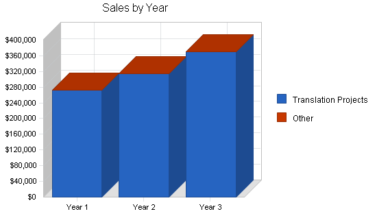 Medical language translation business plan, strategy and implementation summary chart image