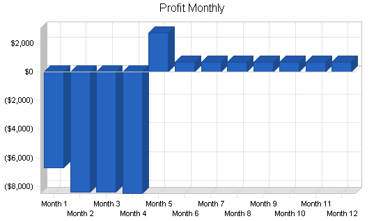 Rental remodeling business plan, financial plan chart image