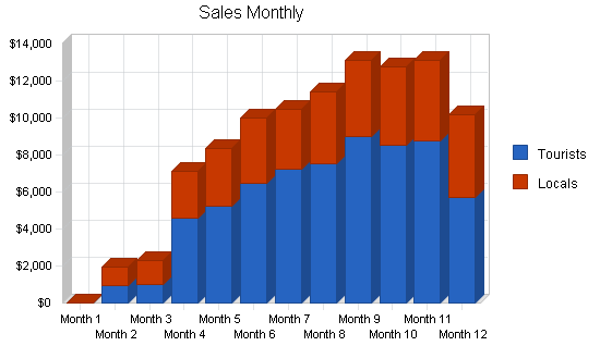 Sports equipment rental business plan, strategy and implementation summary chart image