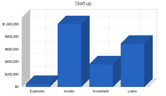 Self-storage business plan, company summary chart image