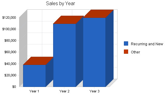 Automated accounting business plan, strategy and implementation summary chart image