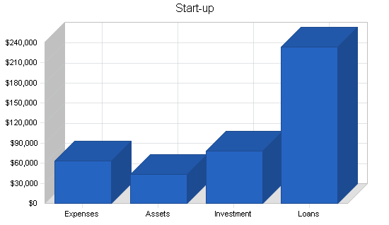 Motel - hunting lodge business plan, company summary chart image