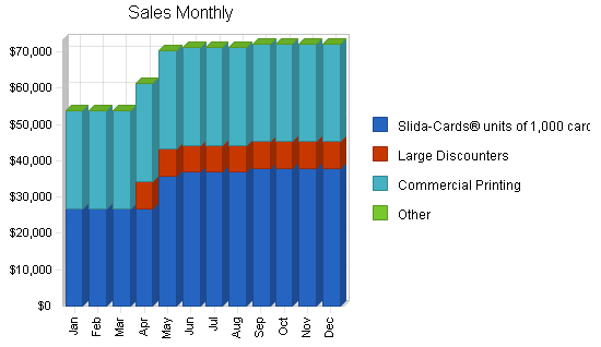 Online print shop business plan, strategy and implementation summary chart image