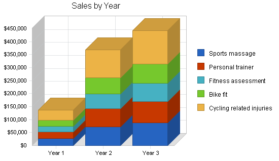 Sports therapy business plan, strategy and implementation summary chart image