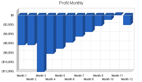 Childrens educational toys business plan, financial plan chart image