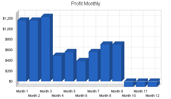 Advertising marketing consulting business plan, financial plan chart image