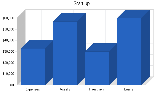 Decorative pottery business plan, company summary chart image