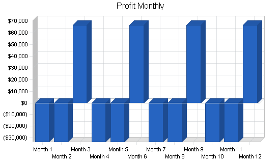 Investment company business plan, financial plan chart image