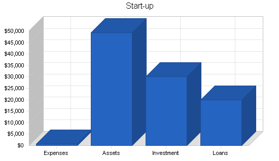 Bridal gown shop business plan, company summary chart image