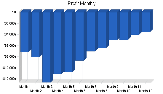 Financial services business plan, financial plan chart image