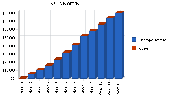 Medical equipment - supplies business plan, strategy and implementation summary chart image