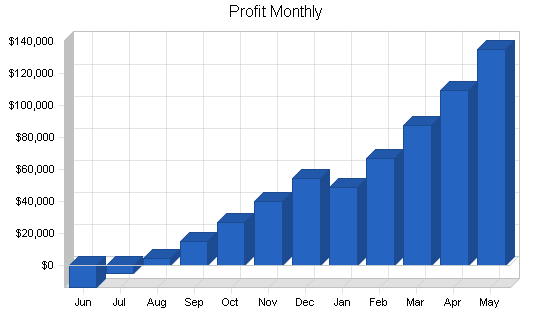 Auto insurance claims business plan, financial plan chart image