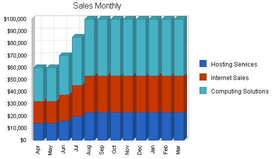 Asp b2b technology business plan, strategy and implementation summary chart image