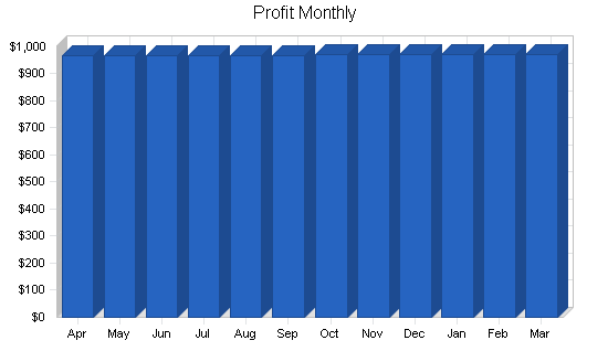 Tobacco retail business plan, financial plan chart image