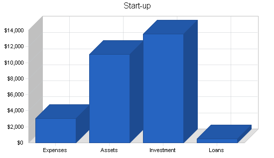 Software sales business plan, company summary chart image