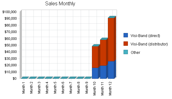 Medical equipment developer business plan, strategy and implementation summary chart image