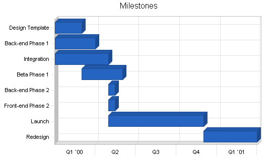 Childrens website business plan, strategy and implementation summary chart image