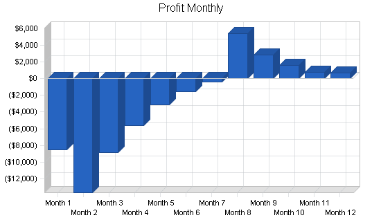 Wholesale bicycle distributor business plan, financial plan chart image