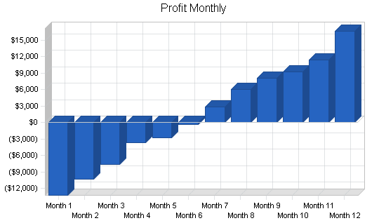 Movie theater restaurant business plan, financial plan chart image