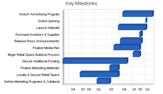 Florist business plan, strategy and implementation summary chart image