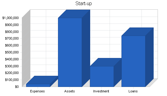 Sporting goods retail store business plan, company summary chart image