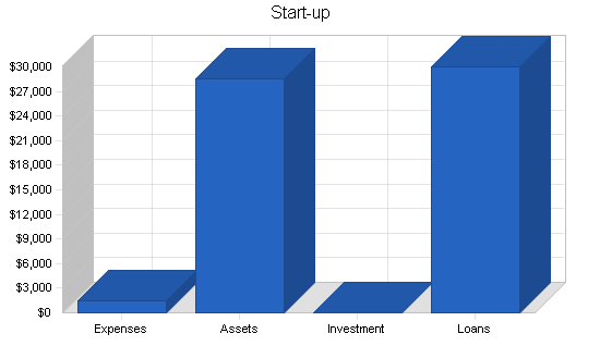 Handyman maintenance business plan, company summary chart image