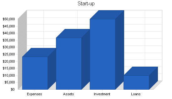 Real estate brokerage business plan, company summary chart image