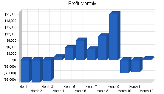 Decorative pottery business plan, financial plan chart image